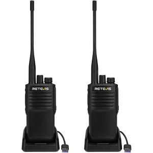 P62 Talkie Walkie Longue Port&eacute;e,Talkie Walkie &Eacute;tanche Ip68,Double Bande 2500Mah Facile &Agrave; Jumeler,Alarme D'Urgence,Professionnel Talkies Walkies Pour S&eacute;curit&eacute;,Industrie (Noir,2Pcs) - Neuf