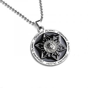 Pinduoduo Produit Le Plus Vendu Mode Rond Étoile À Six Branches Pendentif Collier Hommes S Soleil Dominateur Hipster Pneu Accessoires De Tir De Rue - Neuf