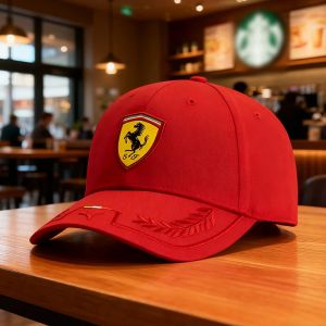 Casquette Brodee Scuderia Ferrari Racing F1, Modele: Red - Neuf