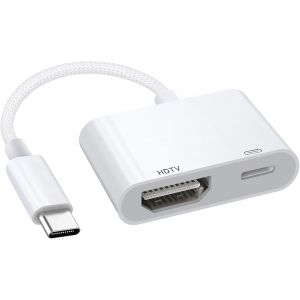 Tye-Adaptateur Usb C Vers Hdmi, Usb C Hdmi 4k,Adaptateur Hd-Mi Us B C Avec Charge De 100 W,Cable Usbc Convertisseur D'écran Vidéo Hd 4k Et Audio Sync Convertisseur D'écran Type C Hdtv,Adaptateur Av - Neuf