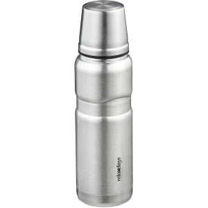 LETNERNY-Gourde En Acier Inoxydable, Anti-Fuites, Boissons C s & Froides, Ouverture Isotherme, Gobelet, Argenté - Neuf