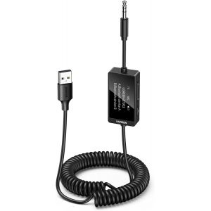 Adaptateur Bluetooth Jack 5.4 Pour Tv Émetteur Récepteur Jack 2 En 1 Avec Microphone Aux 3.5Mm Et Usb Écran Lcd Pour Voiture Chaîne Hifi Casque Enceinte Haut Parleur Amplificateur - Neuf