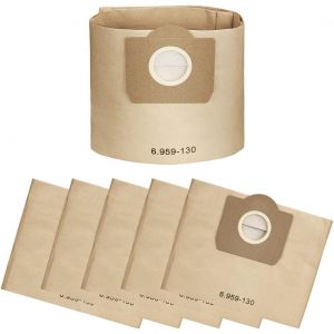 6 Pièces Sacs pour Aspirateur 6.959-130.0 Sachet Filtre pour Kärcher WD3,MV3 - Neuf