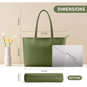 TZF-Sac &agrave; main pour femme, grand sac cabas en cuir synth&eacute;tique, &eacute;tanche, avec fermeture &eacute;clair, pour le travail, les voyages, le shopping, l'&eacute;cole - Neuf