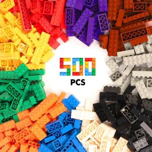 YOUY-Briques De Construction Classiques 500 Pièces,Blocs Colorés Compatibles Avec Les Principales Marques,Pour Enfants Dès 6 Ans,En Abs,Développe La Créativité Et La Pensée Logique. - Neuf