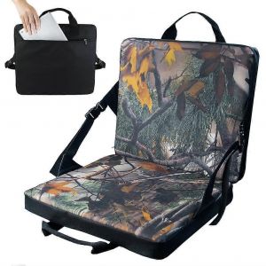 Chaise De Camping Rembourr&eacute;e, Portable, Pliable, Imperm&eacute;able, Pour La P&ecirc;che En Plein Air, Si&egrave;ge De Stade Pour Gradins, Avec Dossier - Neuf