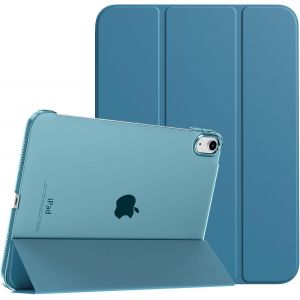 Coque Compatible Avec Ipad (A16) 11ème Génération 11 Pouces 2025/Ipad 10ème Génération 10,9 Pouces 2022, Légère Housse Arrière Translucide En Pc Avec Réveil/Sommeil Auto, Bleu Paon - Neuf