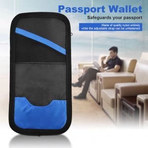 Tuban Outdoor Multifonction Nylon Telephone Portable Carte de Credit Passeport Sac Portefeuille (Bleu) - Neuf