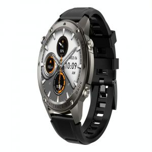 Montre Connect&eacute;e &Eacute;cran Couleur 1.43 Pouces Appel Bluetooth Sant&eacute; &Eacute;tanche 5atm Noir Yonis - Neuf