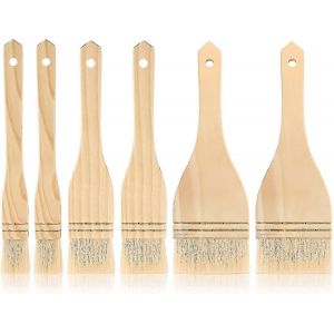 Pinceaux Merlu Pinceau Artiste Pinceaux De Peinture Set Poils De Mouton Pinceaux De Lavage Pour Aquarelle,Lavage,C&eacute;ramique Et Poterie Peinture,1 Pouce,2 Pouces - Neuf