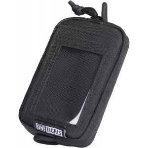 CAUC-Porte-Monnaie Tactique Petit et Minimaliste u2013 Portefeuille de Poche avec Fermeture Éclair - Porte-Carte de Crédit Nylon 500D Résistant à l`Eau pour Homme et Femme (Noir - Neuf