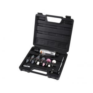 Meuleuse pneumatique avec t&ecirc;tes de meulage et accessoires de cl&eacute; - Neuf