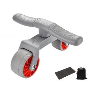 Rouleau D'entrainement Abdominal A 2 Roues Pour Exercices De Renforcement Musculaire Et Abdominaux, Equipement De Gym A Domicile - Neuf