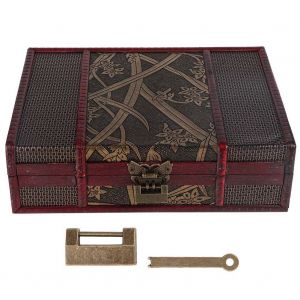 Boite De Rangement En Bois De Style Vintage Avec Serrure Pour Colliers Et Bijoux - Neuf