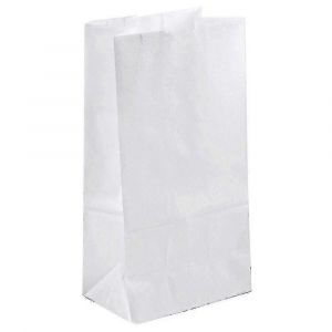 50 Morceaux de Papier Blanc Sacs, Grands Sacs en Papier, Sacs-Cadeaux de 15 * 9 * 27cm, de F&ecirc;te en Papier Sacs, Sacs en Papier Kraft - Neuf