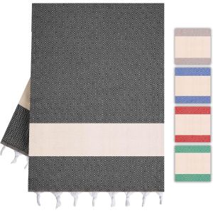 Kal-Serviette De Hammam Et De Sauna En Coton Pour Homme Et Femme U2013 L&eacute;g&egrave;re, Absorbante Et &Agrave; S&eacute;chage Rapide. Id&eacute;ale Comme Serviette De Plage, Serviette De Douche, Serviette De Bain, Serviette De - Neuf