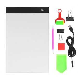 A4 Led Copie Pad Diamant Peinture Lumi&egrave;re Pad Board Gradation Continue Peinture Bo&icirc;te Lumineuse 100-240v - Neuf