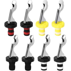 Mevronisshop-Lot De 8 Bouchons De Bouteille Universels Avec Levier - Pour La Collection De Vin, Vin Et Champagne - Neuf
