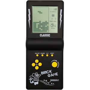 Mdy-Rétro Bloquer La Console De Jeu Plusieurs Jeux Niveau/Vitesse Réglable Console Portable Jeu De Briques/Courses/Bataille De Chars Jouets Électroniques Enfants/Amis/Cadeaux De Vacances (Black) - Neuf