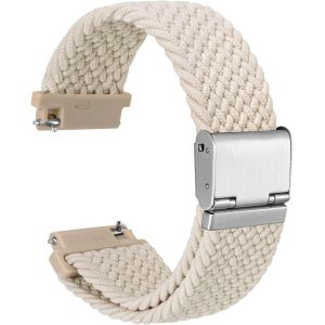 Tress&eacute; Bracelet Montre En Nylon Pour Homme Et Femme, Boucle R&eacute;glable, D&eacute;gagement Rapide, Sangles Sport Tiss&eacute;es, 18mm 19mm 20mm 21mm 22mm - Neuf