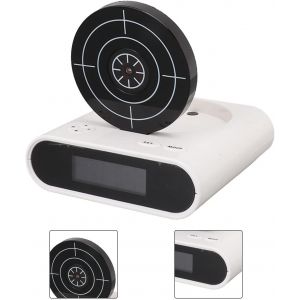 Senior-Gun Alarm Clock-Target Digital Alarm Clock-Shooting Tool R&eacute;veil Int&eacute;ressant Affichage Led Sonneries Personnalisation Moderne Cible R&eacute;veil 5v[L808] - Neuf
