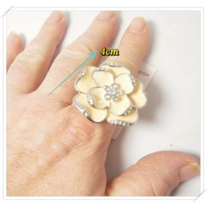 Bracelet Bague Fleur D'ivoire En Strass - Punk Birds - Neuf