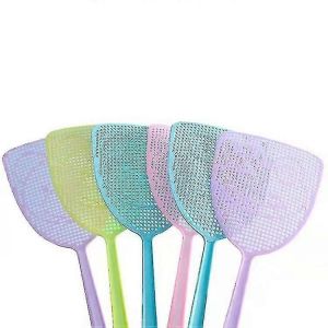 Tapette à mouches 5 Pack en plastique Mouche Swat Insecte Moustique Guêpe Contrôle des ravageurs Multicolores - Neuf