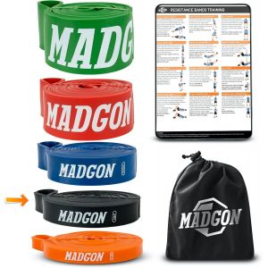 Elastiques Musculation (En Bande Unique En 5 Forces Ou En Set)-Bandes Elastique R&eacute;sistantes Et Durables Avec Sac Et Guide Pdf U2013 Elastique Tout Groupe Musculaire""},""Additionalweblabs"".[P80] - Neuf