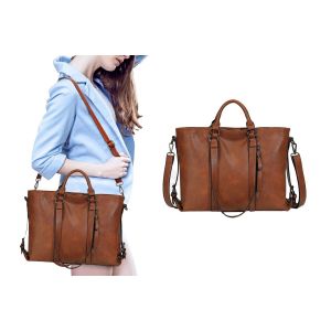 Sac cabas vintage pour femme, sac bandouli&egrave;re en cuir PU, grand sac shopping - Neuf