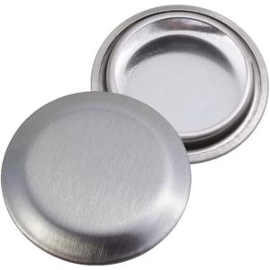 JGD-Lot de 2 cache-trous pour robinet de cuisine en acier inoxydable bross&eacute; pour trous (diam&egrave;tre 32 mm) - Neuf