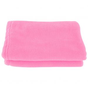 HJLIAN Couverture epaisse et chaude en flanelle douce a rayures pour l'interieur et l'exterieur (rose) - Neuf
