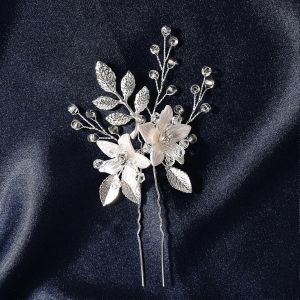 Peignes À Cheveux De Mariage En Forme De U Perle Pinces À Cheveux Accessoires Pour Femmes Ornements De Tête Bijoux Casque De Mariée Coiffure Outils De Conception - Neuf