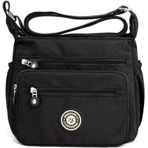 RFCBC-Sac à bandoulière multi-poches pour femme, sac à bandoulière en nylon imperméable pour femme, épouse, maman, taille L - Neuf