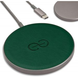 SJZG-Empower Magnetic Wireless Charger Pad - Compatible Avec Magsafe Pour Iphone 16/15/14/13/12 & Qi-Certified Devices - Premium Vegan Leather [Vert] - Neuf