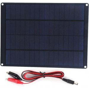 Kalcx-10w 12v Kit De Chargeur De Panneau Solaire Chargeur D'alimentation Portable Volet Photovolta&iuml;que &Eacute;tanche Pour T&eacute;l&eacute;phone Intelligent Camping Lanternes Voiture Charge Kit De Panneau Solaire - Neuf