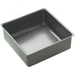 Kitchencraft Master Class Square Baking Pan With Loose Base, Steel, Black, 21.8x24x8.2 Cm - Neuf