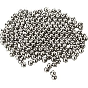 Mevronisshop-Perles De Nettoyage,100 Pcs Boule D'observation En Acier Inoxydable,Mini Boules Miroirs Pour &Eacute;tang,Perles De Polissage,Billes Pour Carafe A Decanter Vin,Jardin D&eacute;coration,Bouteilles(5,5m - Neuf