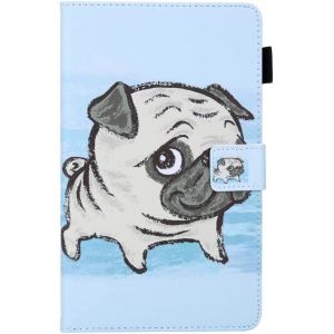 Portefeuille Noir Coque Compatible Avec Samsung Tab A 8.0 2019 T290/T295 Enfant Animaux Chien Torturé Motif Pour Garçon Pu Cuir Et Silicone Interne Bumper Antichoc Housse De Protection Etui - Neuf