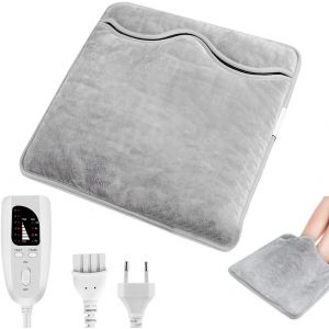 JGD-Chauffe Pied, Chauffe-Pieds Electrique Confortable, Chauffe Pieds Electrique avec 6 Temp&eacute;rature, 4 Dur&eacute;e et arr&ecirc;t Automatique, pour utilisation hivernale &agrave; la maison et au bureau - Neuf