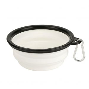 Hjlian Distributeur De Biberons Portable Pour Chien, Recipient De Stockage D'eau Et De Nourriture Pour Animaux De Compagnie (Blanc) - Neuf