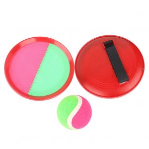 Jeu De Balle Collante A Ventouse, Jeu De Lancer Et D'attraper, Sport De Plein Air Pour Enfants Et Familles (Rouge) - Neuf