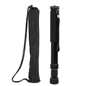Monopode portable reglable en alliage d'aluminium pour appareil photo reflex numerique, telephone, rallonge video - Neuf