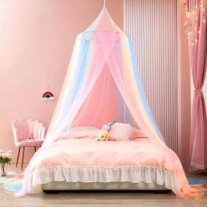 Moustiquaire De Lit Ciel De Lit Fille Moustiquaire Lit Arc-En-Ciel Moustiquaire Ciel De Lit Moustiquaire Pour Lit Double Simple Ciel De Lit Enfant Pour Voyage Et Maison Indoor Outdoor - Neuf
