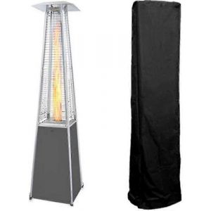Housse De Protection Robuste Pour Chauffage Tubulaire En Verre - Protection &Eacute;tanche Pour Chauffage De Terrasse Carr&eacute; Sur Pied, Compatible Avec Les Chauffages Triangulaires Et Les Torches Pyramidales D'ext&eacute;rieur (Td Xh) - Neuf