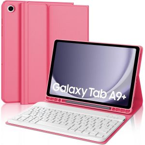Clavier Samsung Tab A9 Plus 11"" 2023, AZERTY Fran&ccedil;ais &Eacute;tui Clavier Magn&eacute;tique Bluetooth sans Fil Etui Housse pour Samsung Tab A9 Plus (SM-X210/X216/X218), Violet Lavande - Neuf