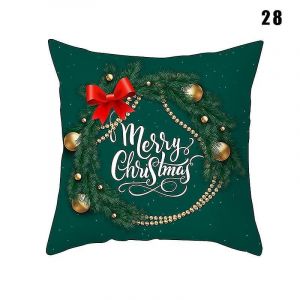 45x45cm Th&egrave;me De No&euml;l &Agrave; Imprimer Taie D'oreiller De No&euml;l Coussin De Protection - Neuf
