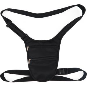 NSIECD-Poche Secr&egrave;te sur la Poitrine, Sac en Bandouli&egrave;re Anti - Vol avec Ceinture Amovible et Dos Doux pour la Peau, Offrant de l'espace pour Les Passeports, Les Cartes de Cr&eacute;dit et l'argent Liquide - Neuf