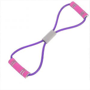 Gym Hot Yoga Gum Fitness Resistance Band Figure 8 Chest Expander Rope Exercise Fitness Rubber Elastic Band For Stretching, 1pcs - Neuf
