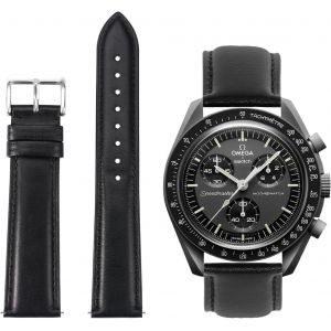 Eryi-Bracelet Omega X Swatch Moonswatch U2013 Cuir Bracelet De Moonwatch Montre Homme Femme U2013 Dégagement Rapide Bracelet Pour Swatch Omega 20mm Remplacement - Neuf