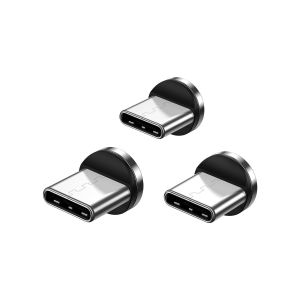 Kalanka-Usb C Connecteur, Connecteur Magnétique Multi-Adaptateur Pour Kl-360 Câble De Charge Magnétique, Compatible Avec Type C (Lot De 3, Pour Prise Type C) Seulement Magnétique 3 En 1 - Neuf
